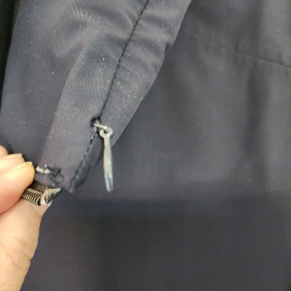 Creenstone Coats Navy Blue Raincoat 9000 Women Sz 44/14 US Double Zip Outdoor - Picture 14 of 16